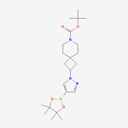 tert-Butyl 2-(4-(4,4,5,5-tetramethyl-1,3,2-dioxaborolan-2-yl)-1H-pyrazol-1-yl)-7-azaspiro[3.5]nonane-7-carboxylate