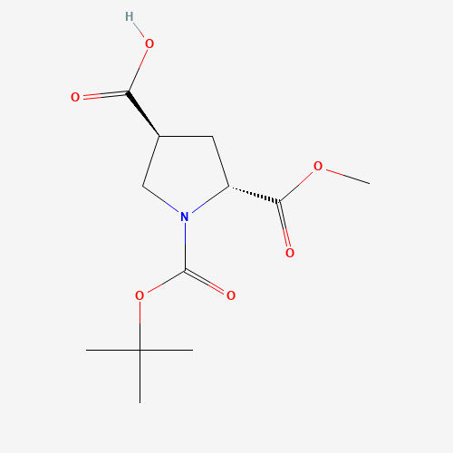 (3S,5R)-1-(tert-Butoxycarbonyl)-5-(methoxycarbonyl)pyrrolidine-3-carboxylic acid