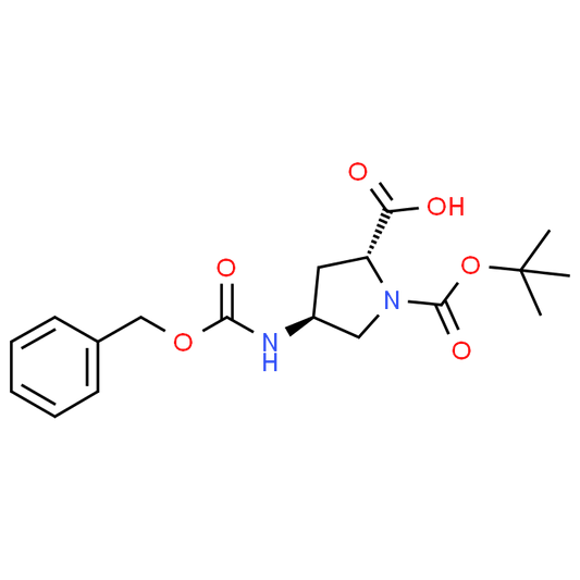 (2R,4S)-4-(((Benzyloxy)carbonyl)amino)-1-(tert-butoxycarbonyl)pyrrolidine-2-carboxylic acid