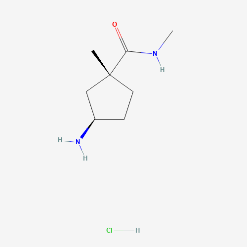 (1R,3R)-3-Amino-N,1-dimethylcyclopentane-1-carboxamide hydrochloride