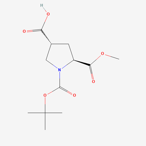 (3R,5S)-1-(tert-Butoxycarbonyl)-5-(methoxycarbonyl)pyrrolidine-3-carboxylic acid
