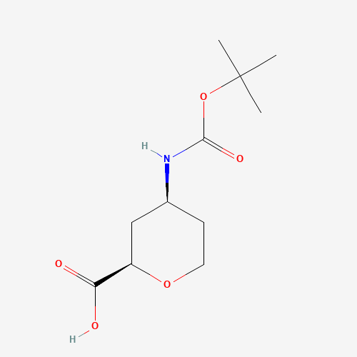 (2R,4S)-4-((tert-Butoxycarbonyl)amino)tetrahydro-2H-pyran-2-carboxylic acid