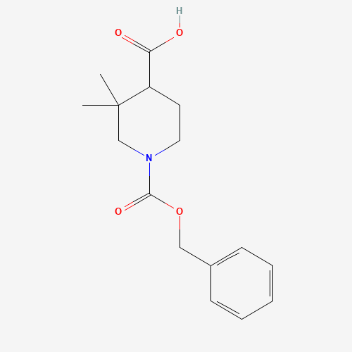 1-((Benzyloxy)carbonyl)-3,3-dimethylpiperidine-4-carboxylic acid