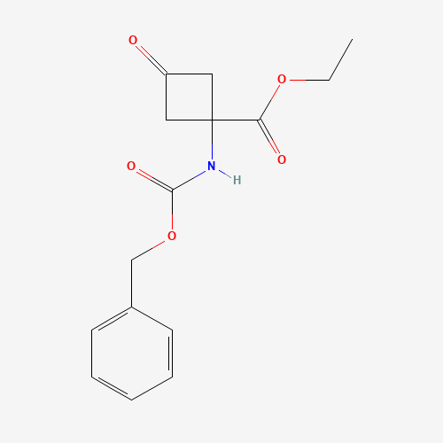 Ethyl 1-(((benzyloxy)carbonyl)amino)-3-oxocyclobutane-1-carboxylate