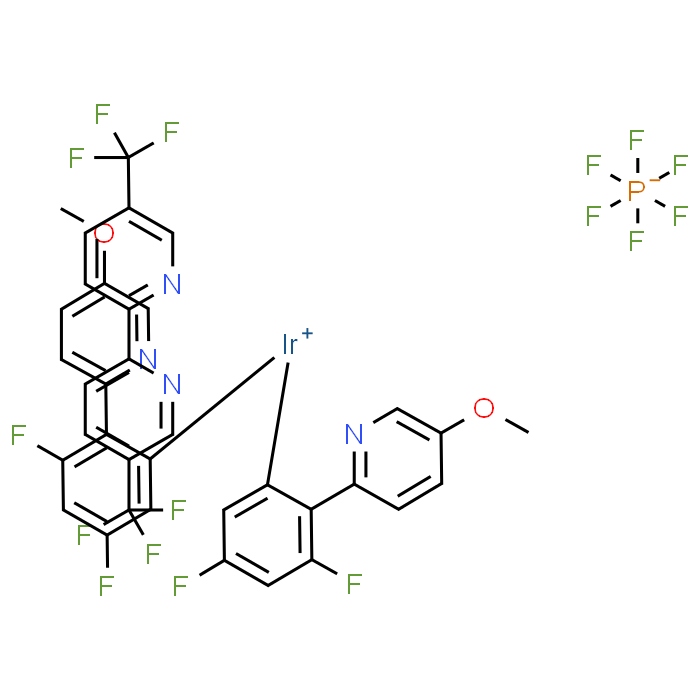 [5,5′-Bis(trifluoromethyl)-2,2′-bipyridine-κN1,κN1′]bis[3,5-difluoro-2-(5-methoxy-2-pyridinyl-κN)phenyl-κC]-Iridium(1+) hexafluorophosphate(1-)