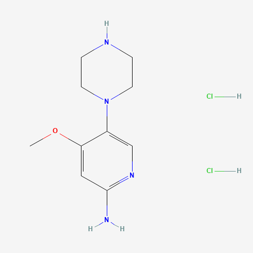 4-Methoxy-5-(piperazin-1-yl)pyridin-2-amine dihydrochloride