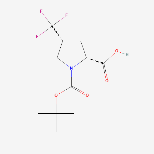 rel-(2R,4R)-1-(tert-Butoxycarbonyl)-4-(trifluoromethyl)pyrrolidine-2-carboxylic acid