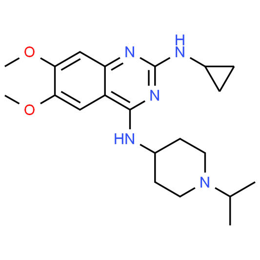 N2-Cyclopropyl-N4-(1-isopropylpiperidin-4-yl)-6,7-dimethoxyquinazoline-2,4-diamine