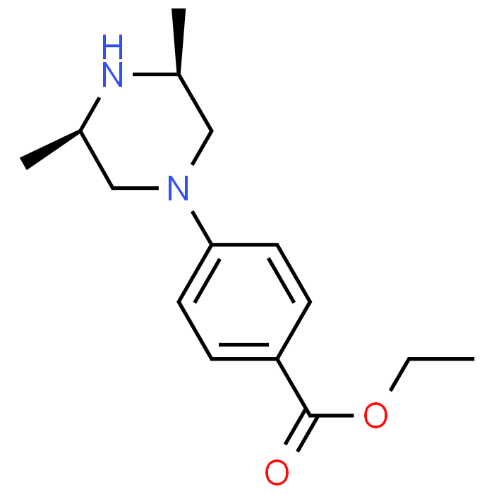 rel-Ethyl 4-((3S,5R)-3,5-dimethylpiperazin-1-yl)benzoate