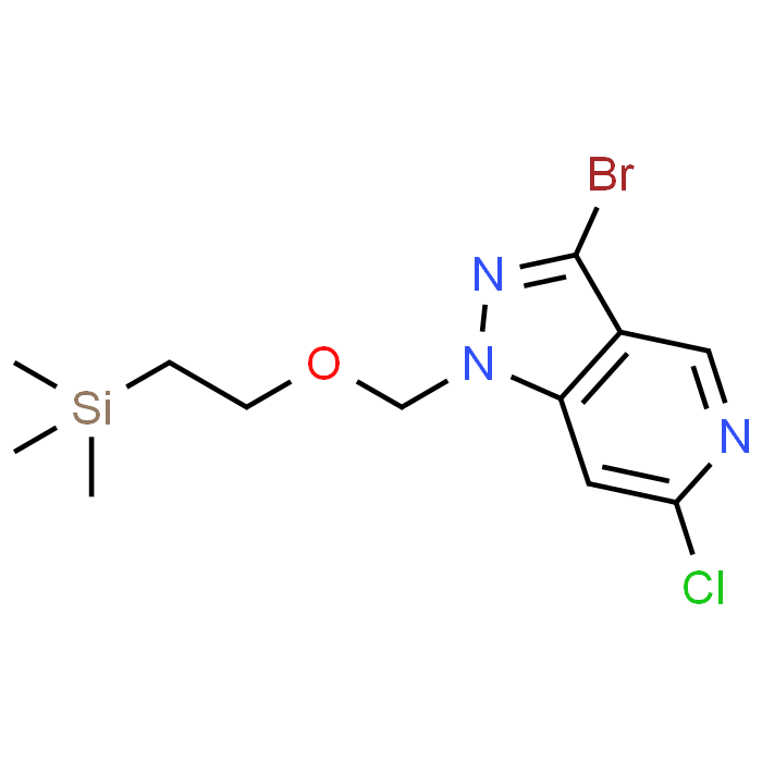 3-Bromo-6-chloro-1-((2-(trimethylsilyl)ethoxy)methyl)-1H-pyrazolo[4,3-c]pyridine