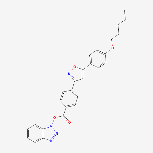 1H-Benzo[d][1,2,3]triazol-1-yl 4-(5-(4-(pentyloxy)phenyl)isoxazol-3-yl)benzoate
