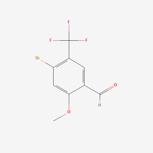 4-Bromo-2-methoxy-5-(trifluoromethyl)benzaldehyde