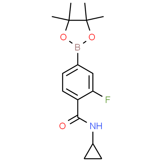 N-Cyclopropyl-2-fluoro-4-(4,4,5,5-tetramethyl-1,3,2-dioxaborolan-2-yl)benzamide