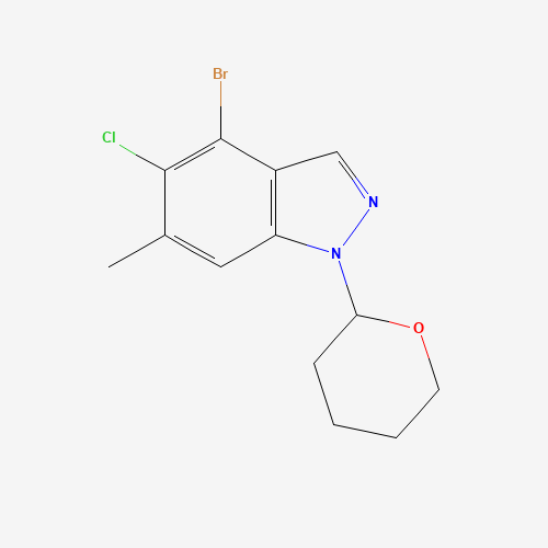 4-Bromo-5-chloro-6-methyl-1-(tetrahydro-2H-pyran-2-yl)-1H-indazole