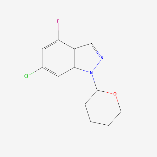 6-Chloro-4-fluoro-1-(tetrahydro-2H-pyran-2-yl)-1H-indazole