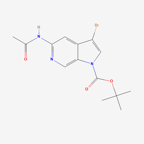 tert-Butyl 5-acetamido-3-bromo-1H-pyrrolo[2,3-c]pyridine-1-carboxylate