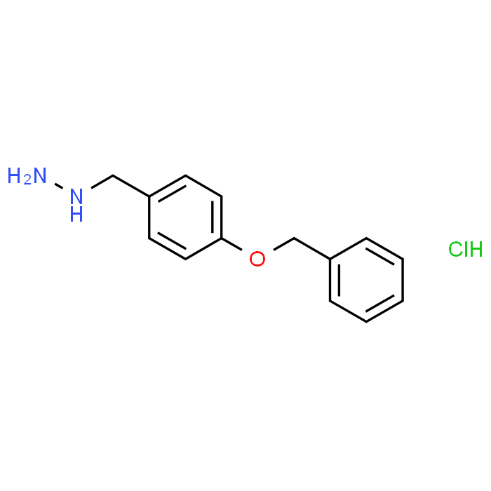 Hydrazine, [[4-(phenylmethoxy)phenyl]methyl]-, hydrochloride