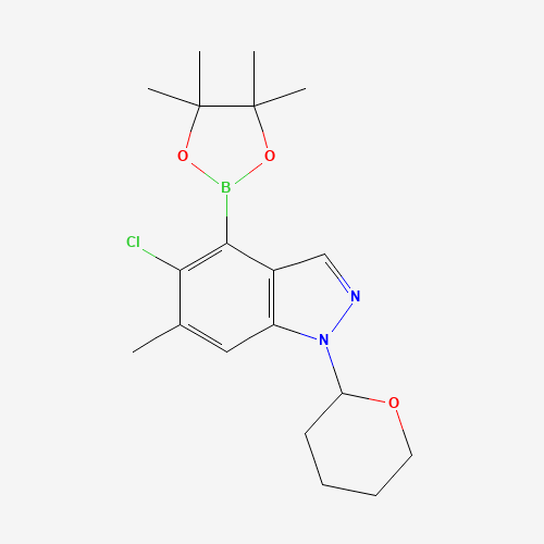 5-Chloro-6-methyl-1-(tetrahydro-2H-pyran-2-yl)-4-(4,4,5,5-tetramethyl-1,3,2-dioxaborolan-2-yl)-1H-indazole