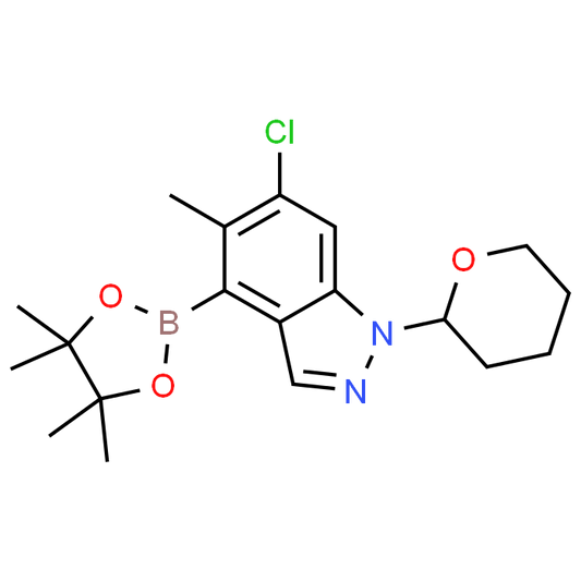 6-Chloro-5-methyl-1-(tetrahydro-2H-pyran-2-yl)-4-(4,4,5,5-tetramethyl-1,3,2-dioxaborolan-2-yl)-1H-indazole