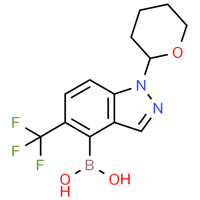 (1-(Tetrahydro-2H-pyran-2-yl)-5-(trifluoromethyl)-1H-indazol-4-yl)boronic acid