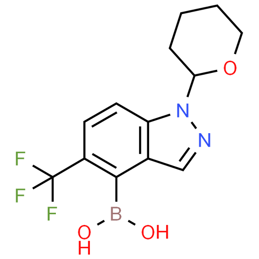 (1-(Tetrahydro-2H-pyran-2-yl)-5-(trifluoromethyl)-1H-indazol-4-yl)boronic acid