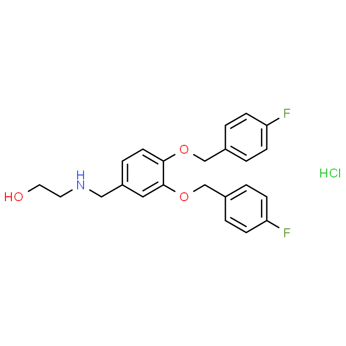 2-((3,4-Bis((4-fluorobenzyl)oxy)benzyl)amino)ethanol hydrochloride