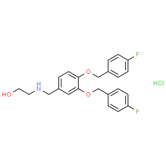 2-((3,4-Bis((4-fluorobenzyl)oxy)benzyl)amino)ethanol hydrochloride