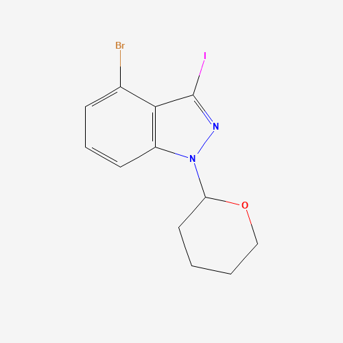 4-Bromo-3-iodo-1-(tetrahydro-2H-pyran-2-yl)-1H-indazole