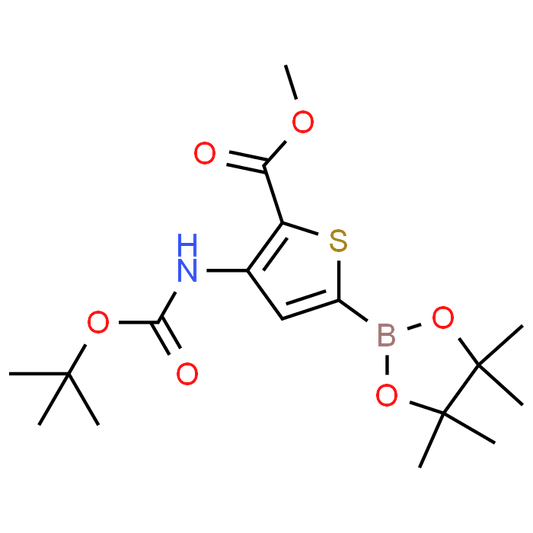 Methyl 3-((tert-butoxycarbonyl)amino)-5-(4,4,5,5-tetramethyl-1,3,2-dioxaborolan-2-yl)thiophene-2-carboxylate