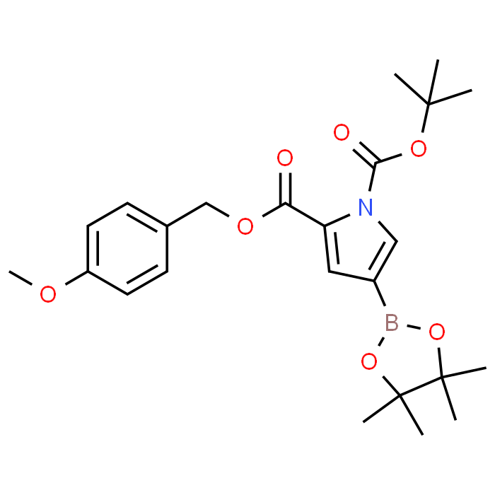 1-(tert-Butyl) 2-(4-methoxybenzyl) 4-(4,4,5,5-tetramethyl-1,3,2-dioxaborolan-2-yl)-1H-pyrrole-1,2-dicarboxylate