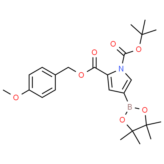 1-(tert-Butyl) 2-(4-methoxybenzyl) 4-(4,4,5,5-tetramethyl-1,3,2-dioxaborolan-2-yl)-1H-pyrrole-1,2-dicarboxylate