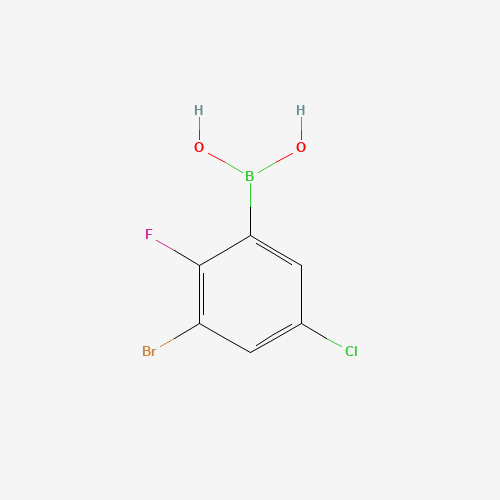 (3-Bromo-5-chloro-2-fluorophenyl)boronic acid