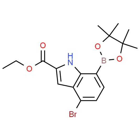Ethyl 4-bromo-7-(4,4,5,5-tetramethyl-1,3,2-dioxaborolan-2-yl)-1H-indole-2-carboxylate