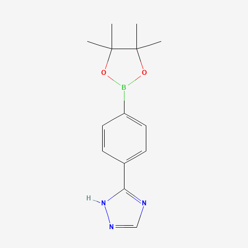 3-[4-(TEtramethyl-1,3,2-dioxaborolan-2-yl)phenyl]-4h-1,2,4-triazole