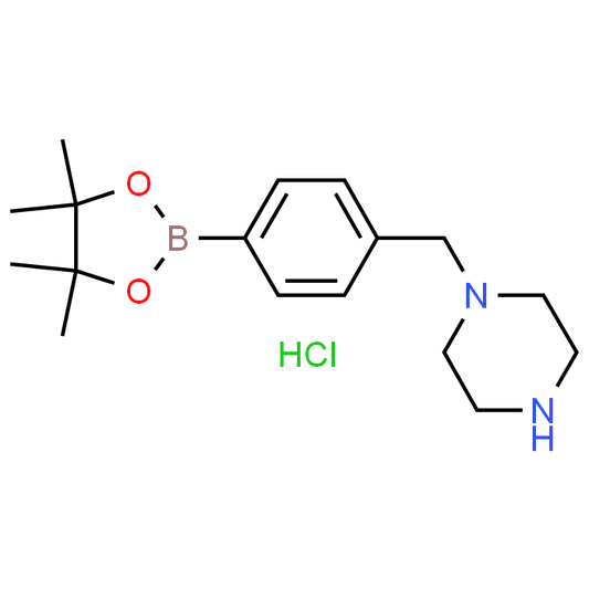 1-(4-(4,4,5,5-Tetramethyl-1,3,2-dioxaborolan-2-yl)benzyl)piperazine hydrochloride