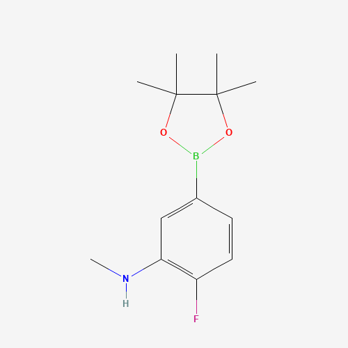 2-Fluoro-N-methyl-5-(4,4,5,5-tetramethyl-1,3,2-dioxaborolan-2-yl)aniline