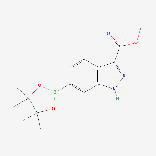 6-(4,4,5,5-Tetramethyl-[1,3,2]dioxaborolan-2-yl)-1H-indazole-3-carboxylic acid methyl ester