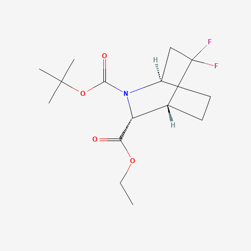 2-(tert-Butyl) 3-ethyl (1R,3R,4R)-5,5-difluoro-2-azabicyclo[2.2.2]octane-2,3-dicarboxylate