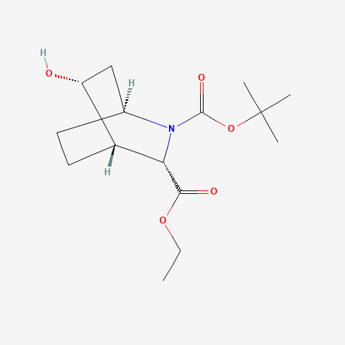 2-(tert-Butyl) 3-ethyl (1S,3S,4S,5R)-5-hydroxy-2-azabicyclo[2.2.2]octane-2,3-dicarboxylate