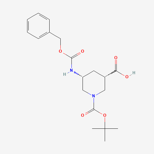 (3S,5R)-5-(((Benzyloxy)carbonyl)amino)-1-(tert-butoxycarbonyl)piperidine-3-carboxylic acid