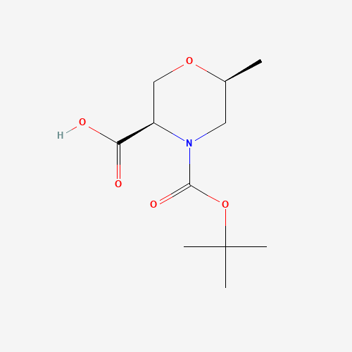 (3R,6S)-4-(tert-Butoxycarbonyl)-6-methylmorpholine-3-carboxylic acid