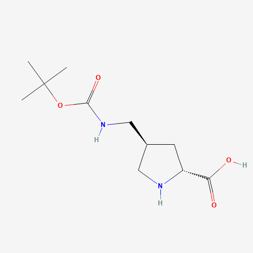(2R,4S)-4-(((tert-Butoxycarbonyl)amino)methyl)pyrrolidine-2-carboxylic acid