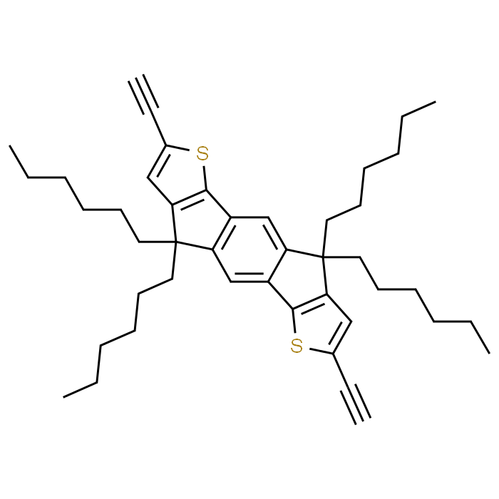 2,7-Diethynyl-4,4,9,9-tetrahexyl-4,9-dihydro-s-indaceno[1,2-b:5,6-b']dithiophene