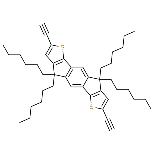 2,7-Diethynyl-4,4,9,9-tetrahexyl-4,9-dihydro-s-indaceno[1,2-b:5,6-b']dithiophene