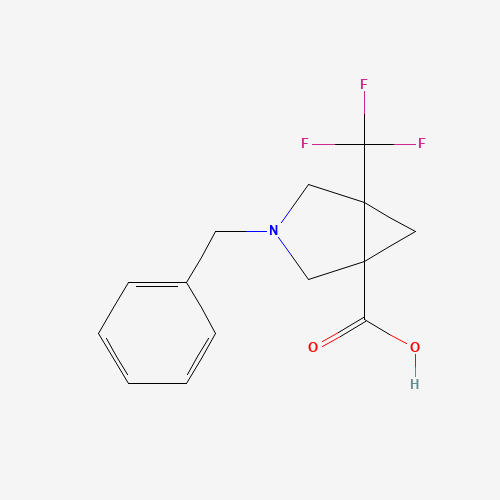 3-Benzyl-5-(trifluoromethyl)-3-azabicyclo[3.1.0]hexane-1-carboxylic acid
