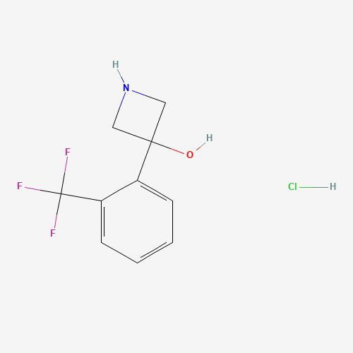 3-(2-(Trifluoromethyl)phenyl)azetidin-3-ol hydrochloride