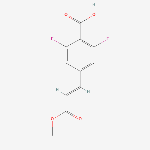 2,6-Difluoro-4-(3-methoxy-3-oxoprop-1-en-1-yl)benzoic acid