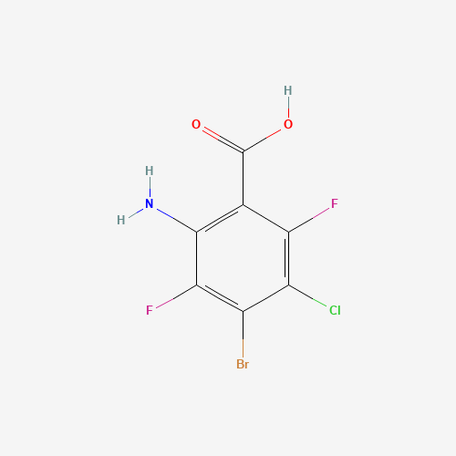 2-Amino-4-bromo-5-chloro-3,6-difluorobenzoic acid