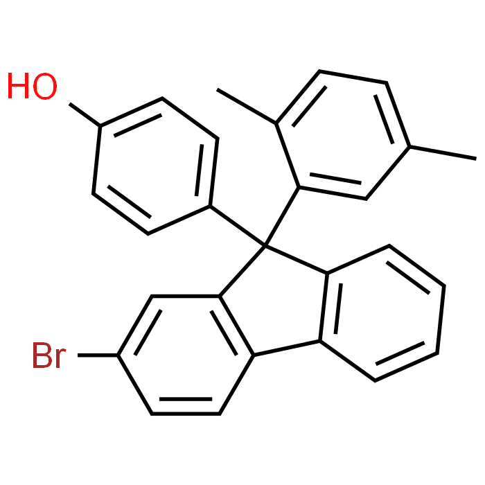 4-(2-Bromo-9-(2,5-dimethylphenyl)-9H-fluoren-9-yl)phenol