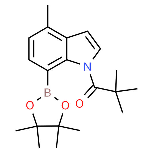 2,2-Dimethyl-1-(4-methyl-7-(4,4,5,5-tetramethyl-1,3,2-dioxaborolan-2-yl)-1H-indol-1-yl)propan-1-one